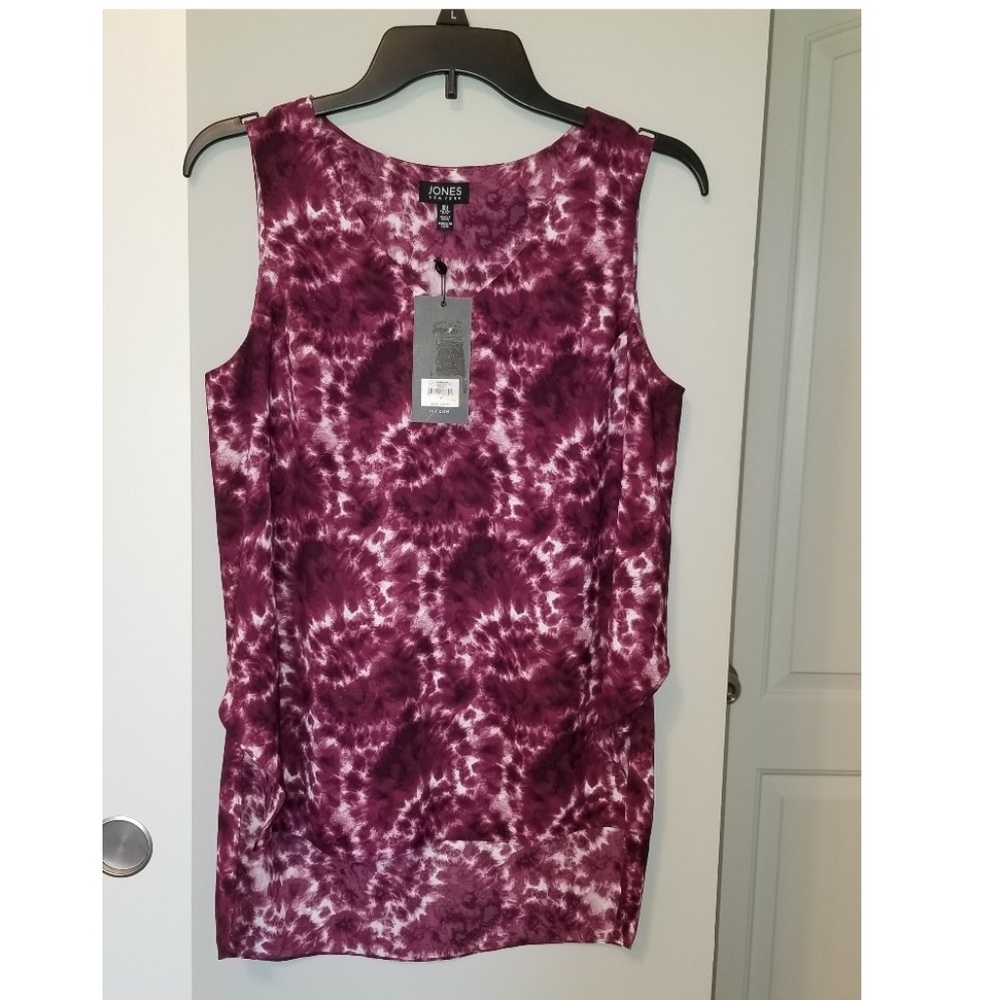 Jones New York Sleeveless Tunic Top Small v123